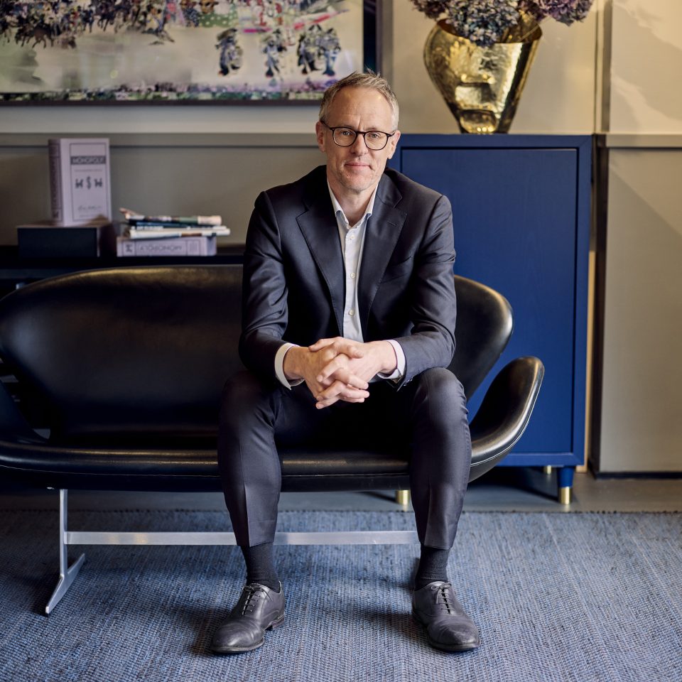 Per Bergsman founder and partner of Avanti part of Newground. Transformation expertise for Financial Services. Photo by Johan Annerfelt at Norrmalmstorg.