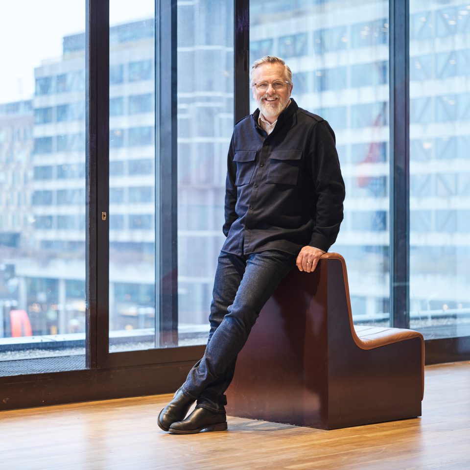 Victor Sundberg, founder, partner & CEO for Public Collective a Newground company. Strategy and transformation for the public sector. Photo by Johan Annerfelt at Kulturhuset.