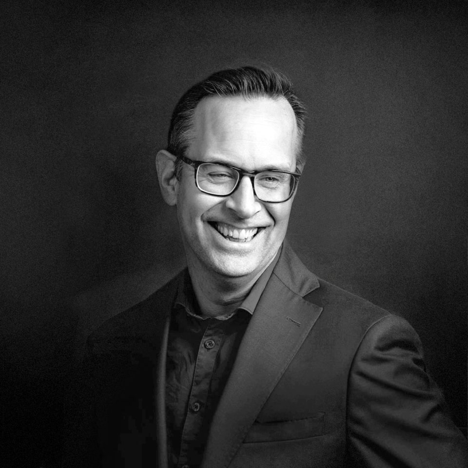 Mattias Priebe, Founder and Partner at Adage, a Newground company, in a portrait setting.