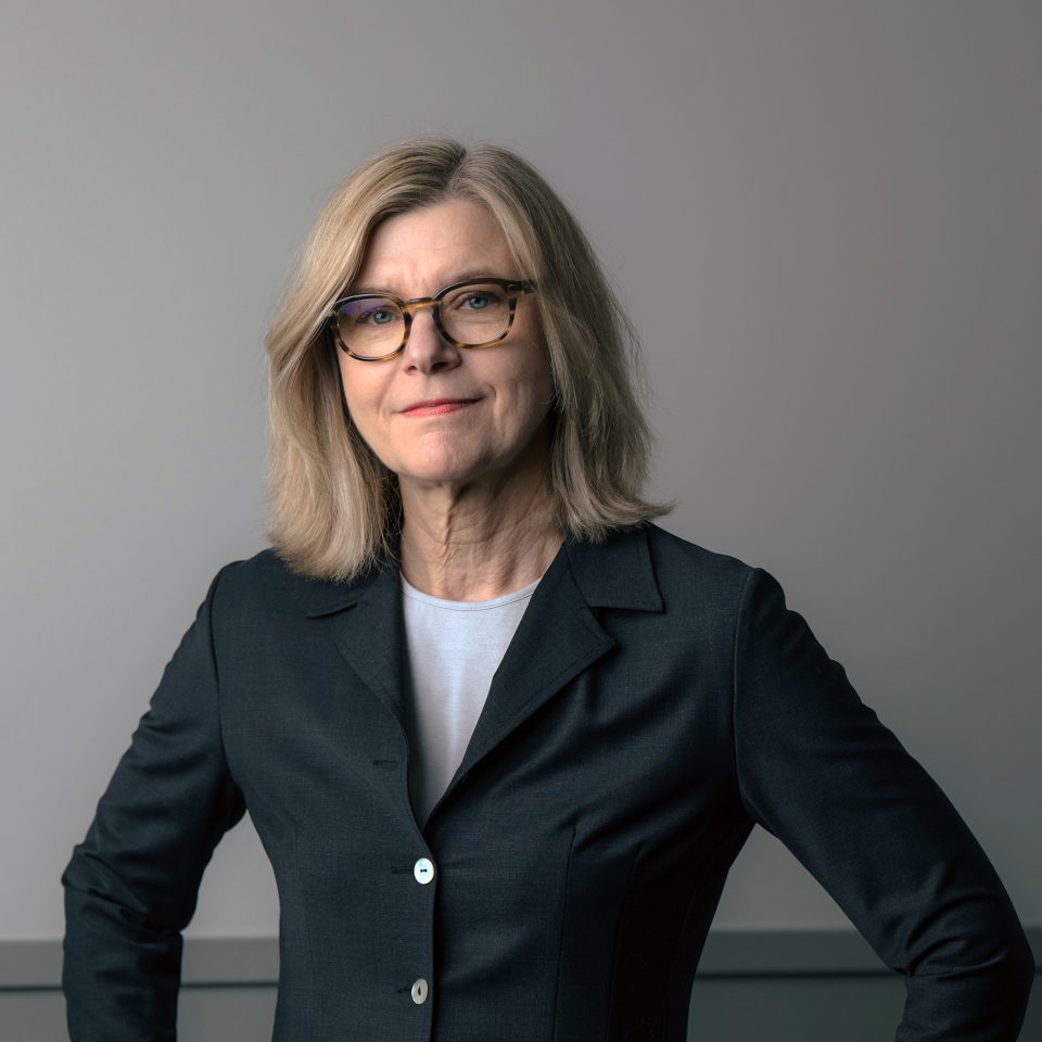 Sanna Feldt, partner and CEO at Influence People, a Newground company, standing in an office setting