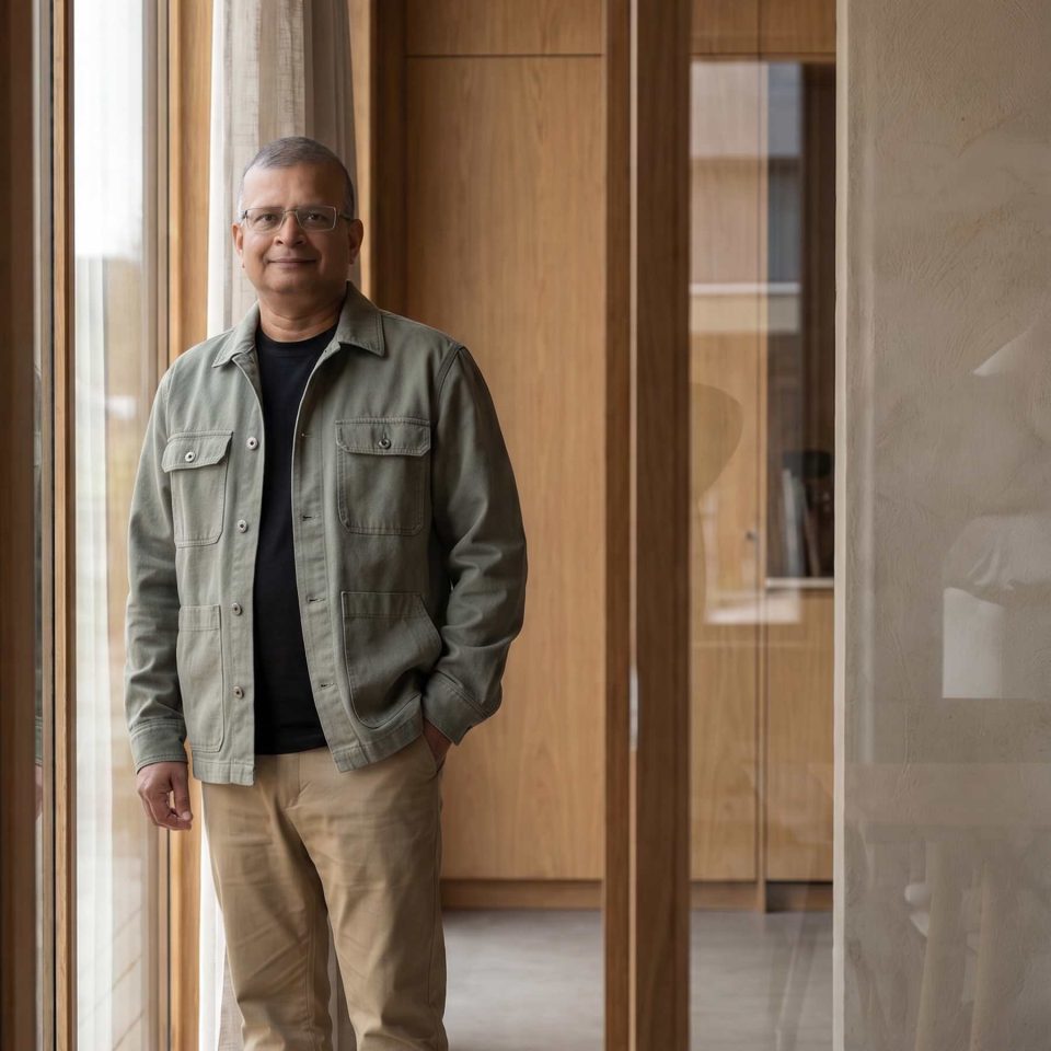 Rajeev Karn, Partner at Adage, a Newground company, standing in an office environment